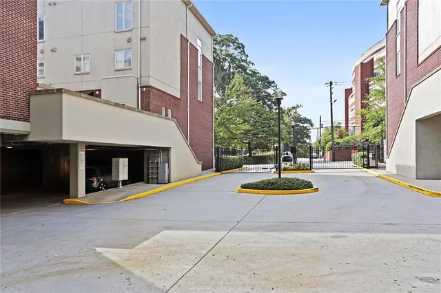 a front view of a building with garden