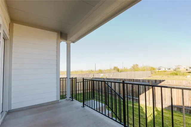 a view of city from balcony