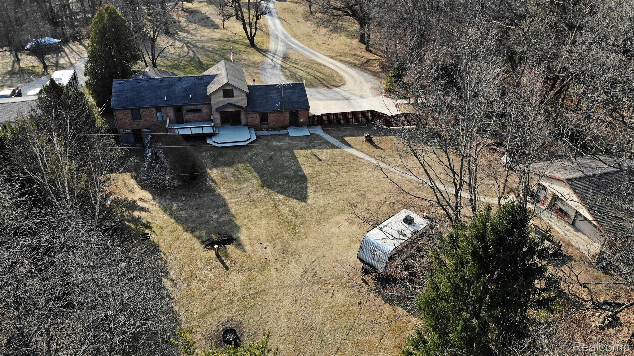 1085 Bird Road Ortonville, MI 48462 - Photo 55 of 79 55) Aerial Back of House.jpg