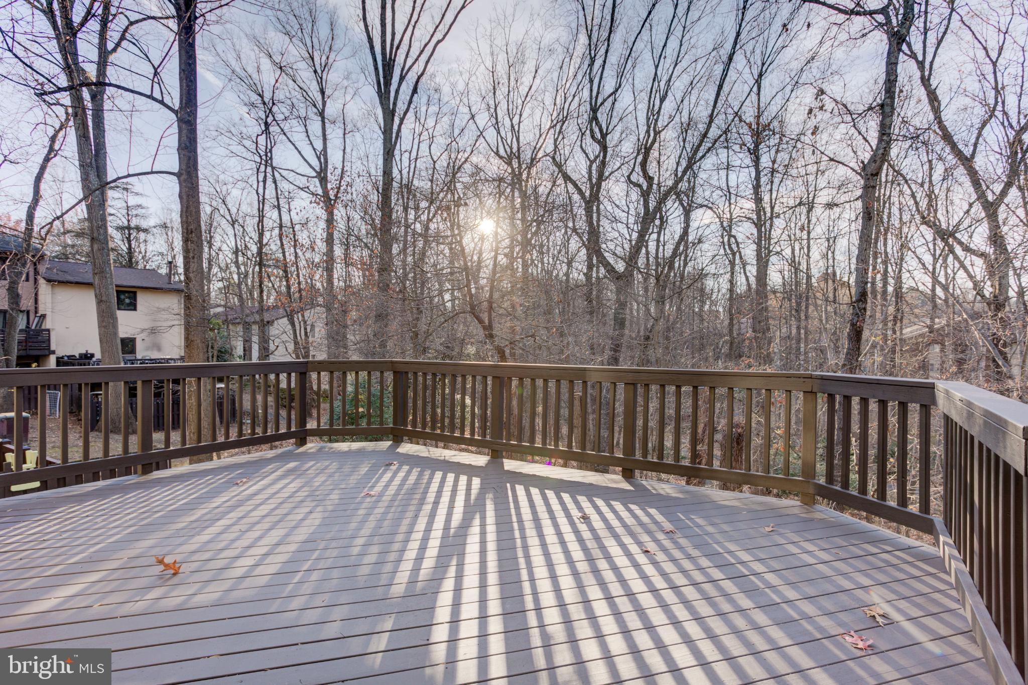 11908 Barrel Cooper Court Reston, VA 20191 - Photo 17 of 40 Serene deck overlooking tranquil woods.