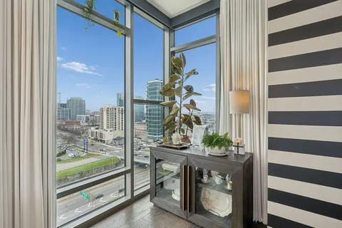 a very nice looking room with a large window