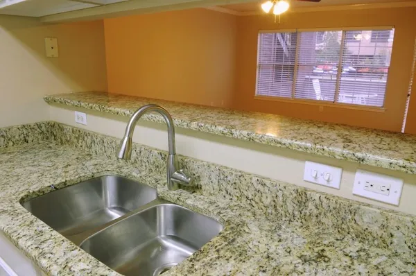 a close view of sink