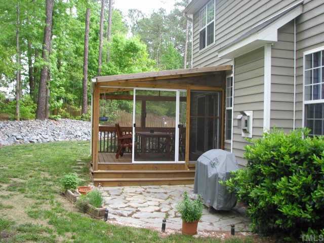 2604 Buck Spring Court Raleigh, NC 27603 - Photo 2 of 12 Back view with screened porch