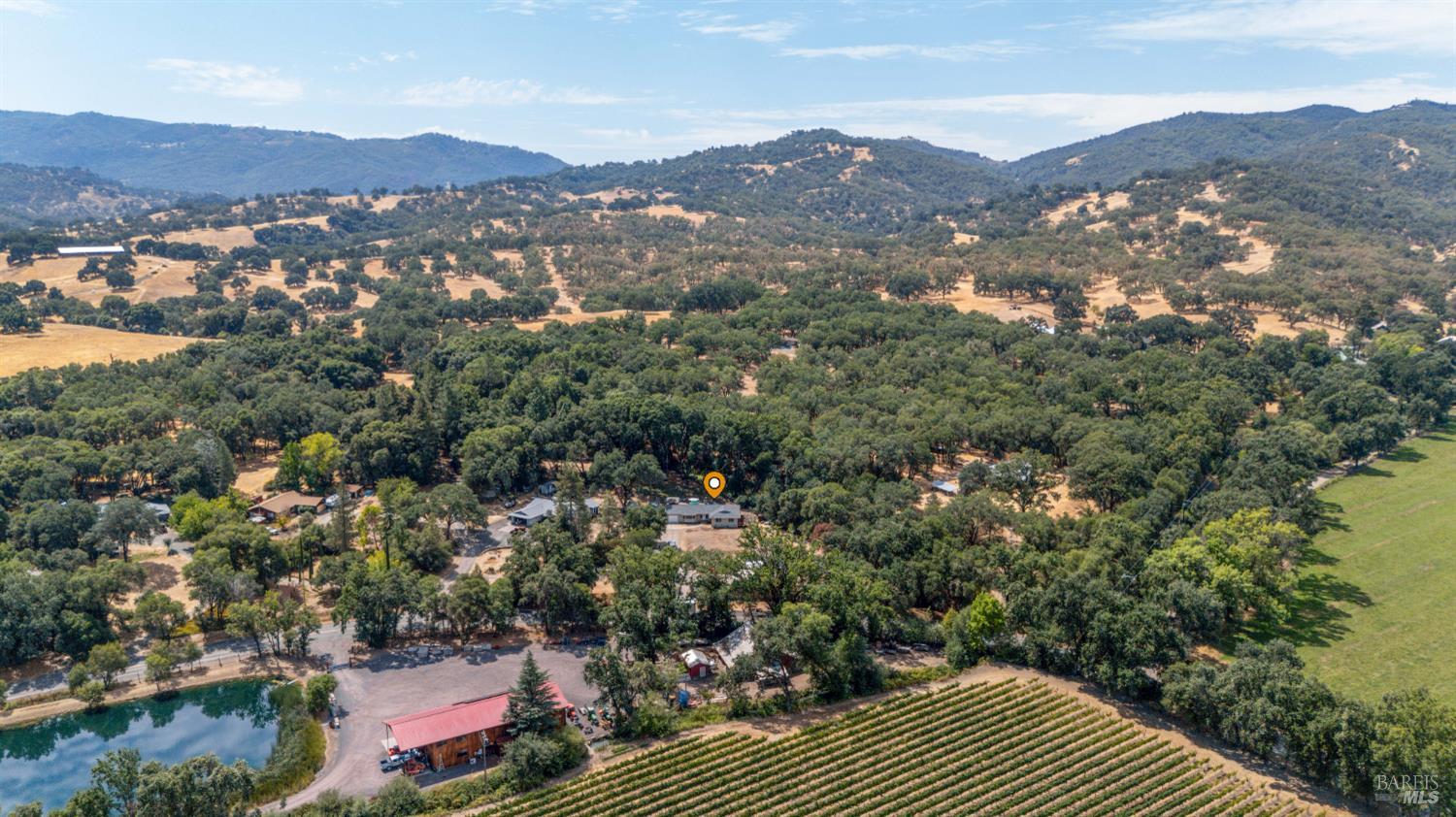 9510 West Potter Valley Road Potter Valley, CA 95469 - Photo 27 of 30 an aerial view of residential house and outdoor space
