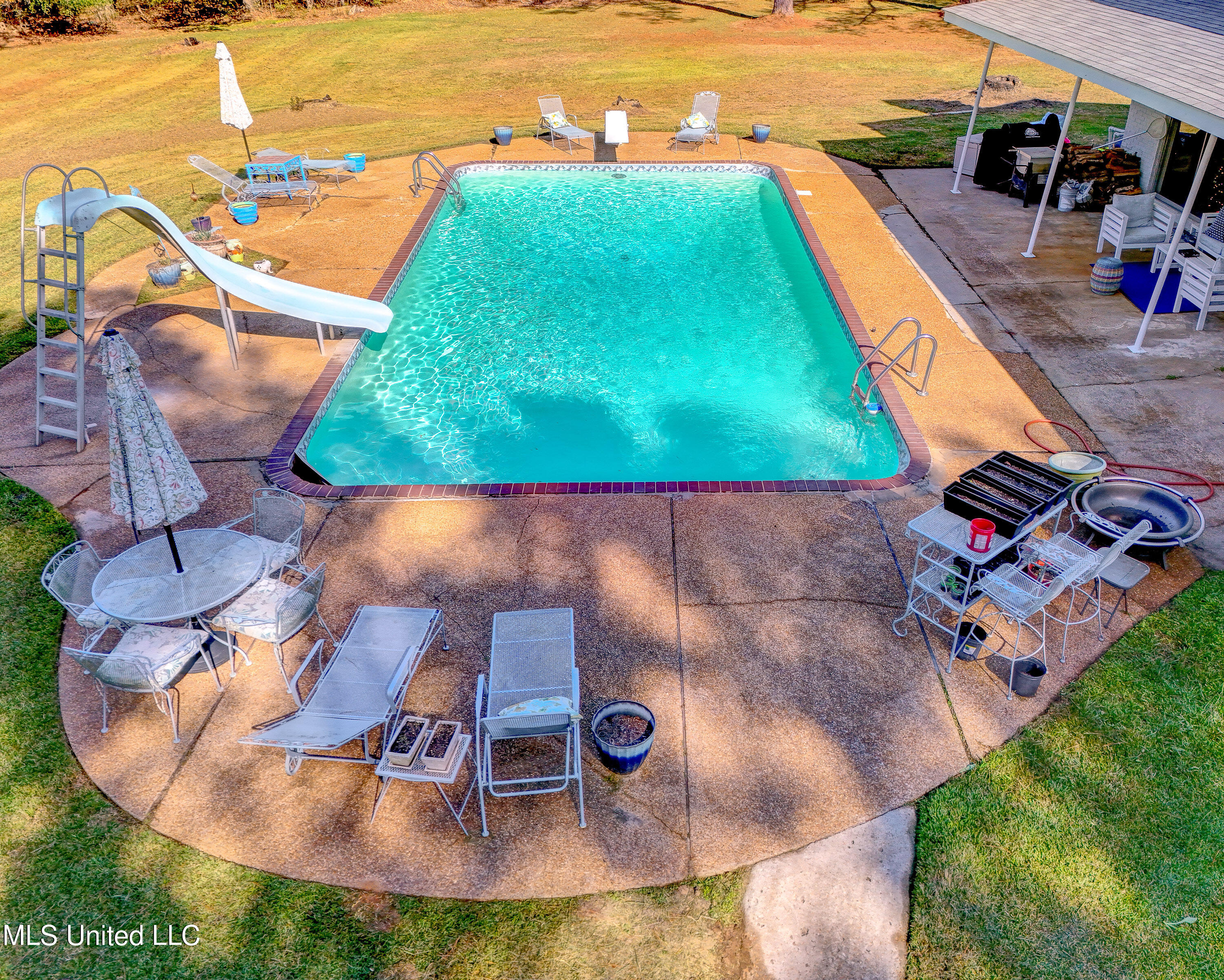 704 Brenmar Street Brandon, MS 39042 - Photo 41 of 49 Aerial Pool View 2