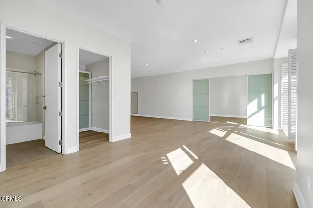 a view of a balcony with city view