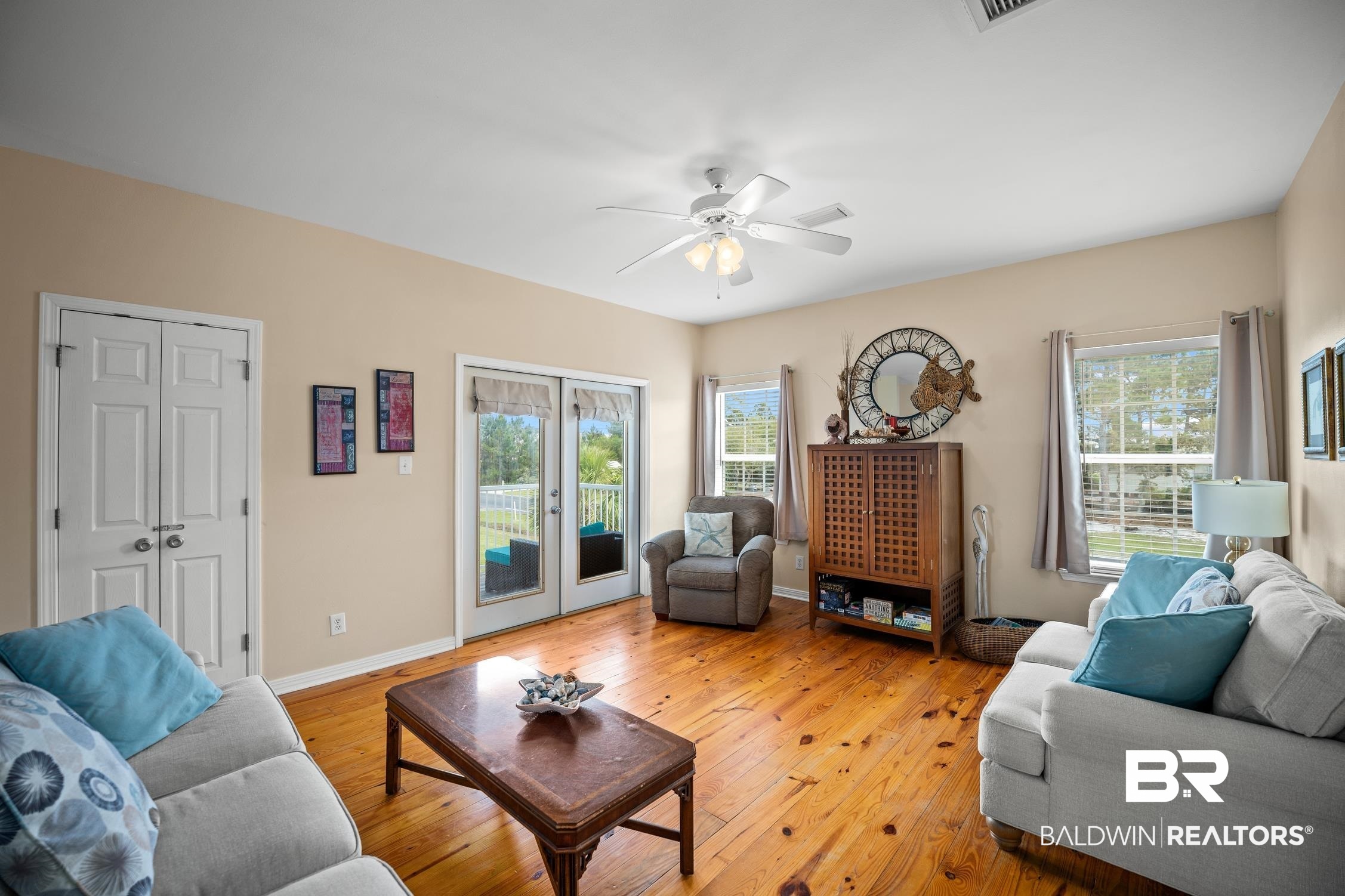 208 Windmill Ridge Road, Unit B Gulf Shores, AL 36542 - Photo 4 of 37 Living Area with Porch Access