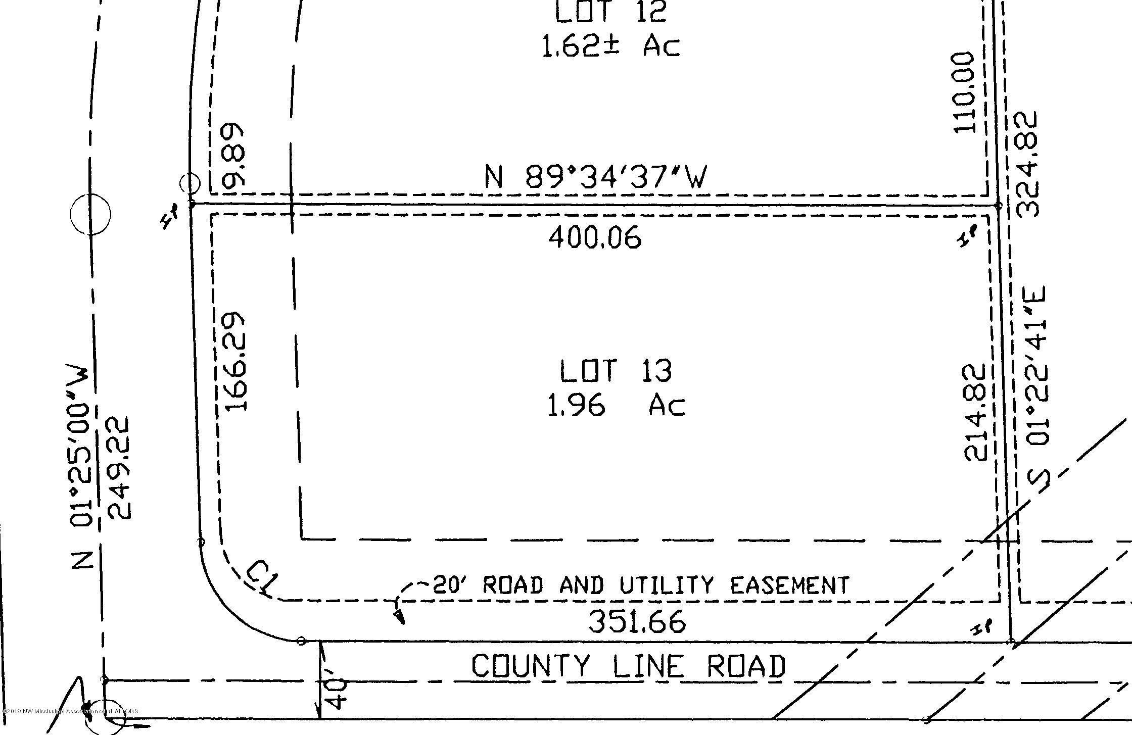 10050 County Line Road Hernando, MS 38632 - Photo 30 of 30 Lot 13 Plat