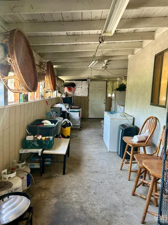 a room with furniture