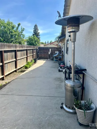 a view of a path along with potted plant