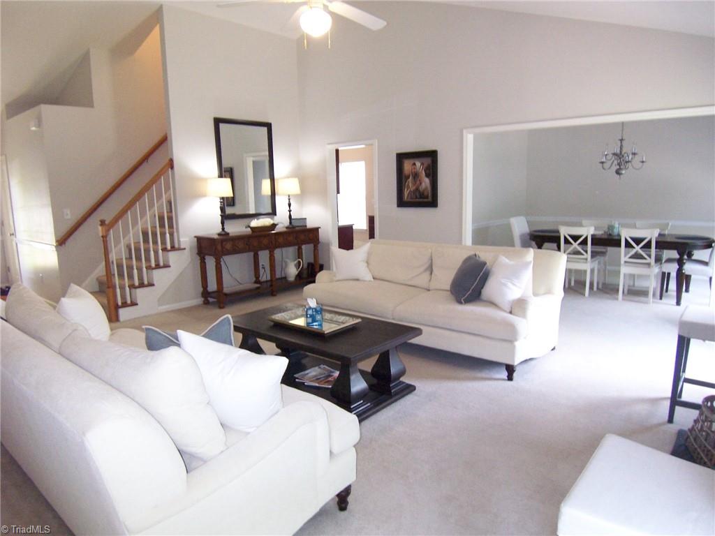 4702 Ridgefall Road Greensboro, NC 27410 - Photo 2 of 27 Family friendly dining room opens to the great room.