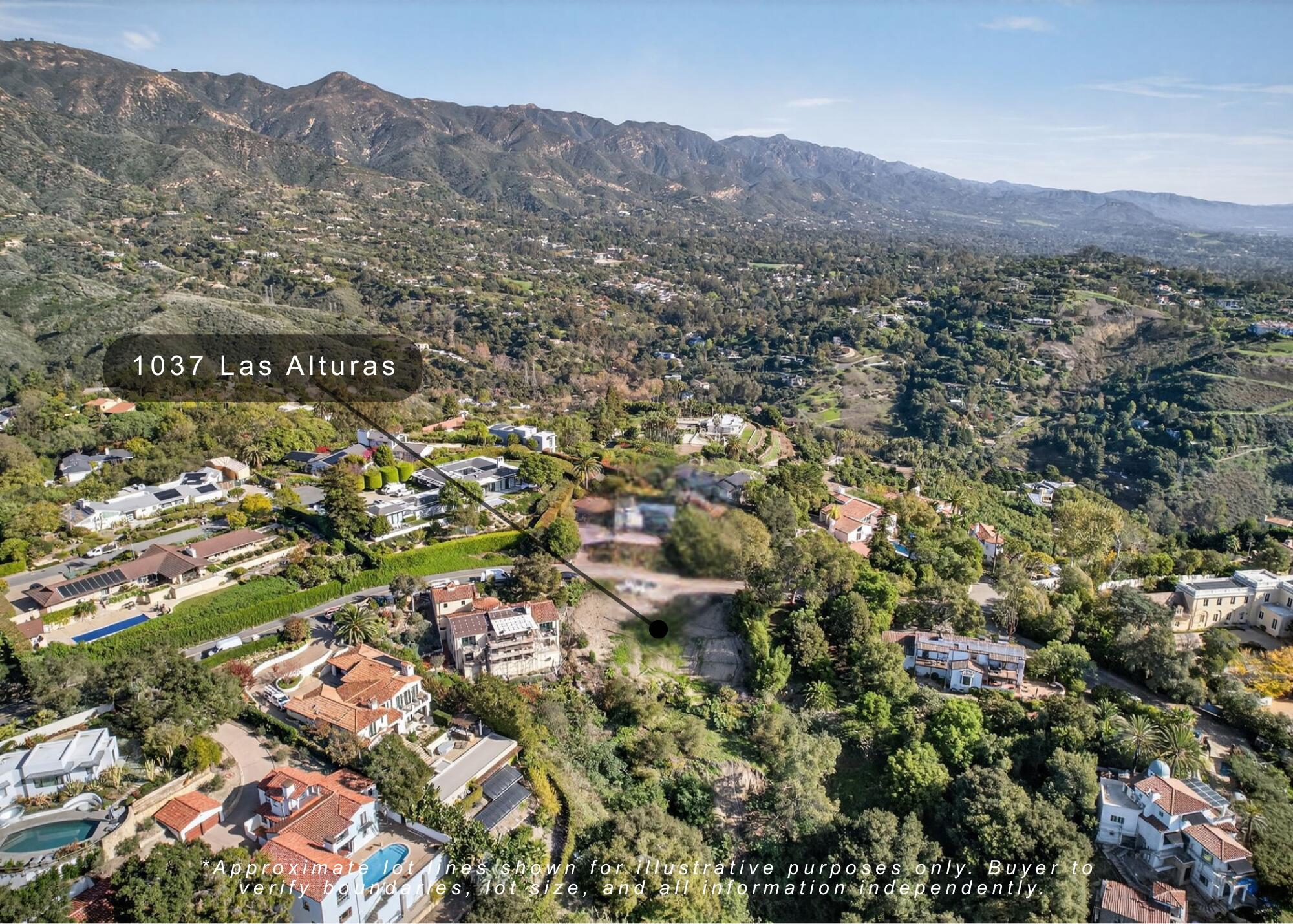 1037 Las Alturas Road Santa Barbara, CA 93103 - Photo 5 of 7 Aerial