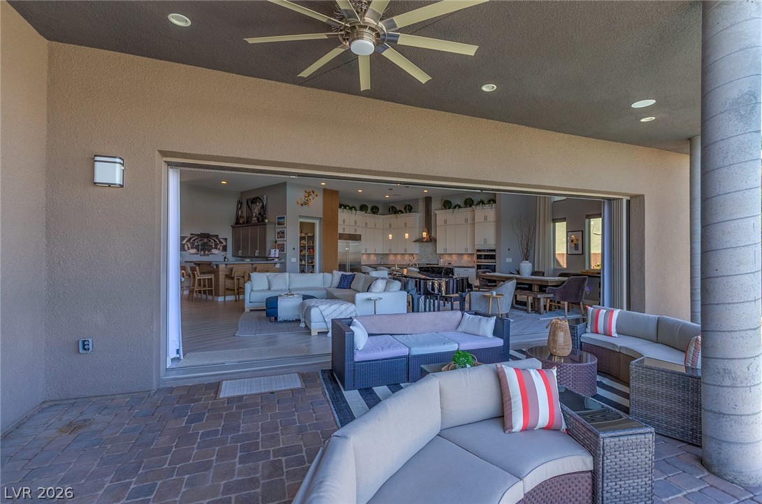 6014 Willow Ridge Court Las Vegas, NV 89135 - Photo 77 of 99 This seamless indoor-outdoor living space offers comfort and style for effortless entertaining.