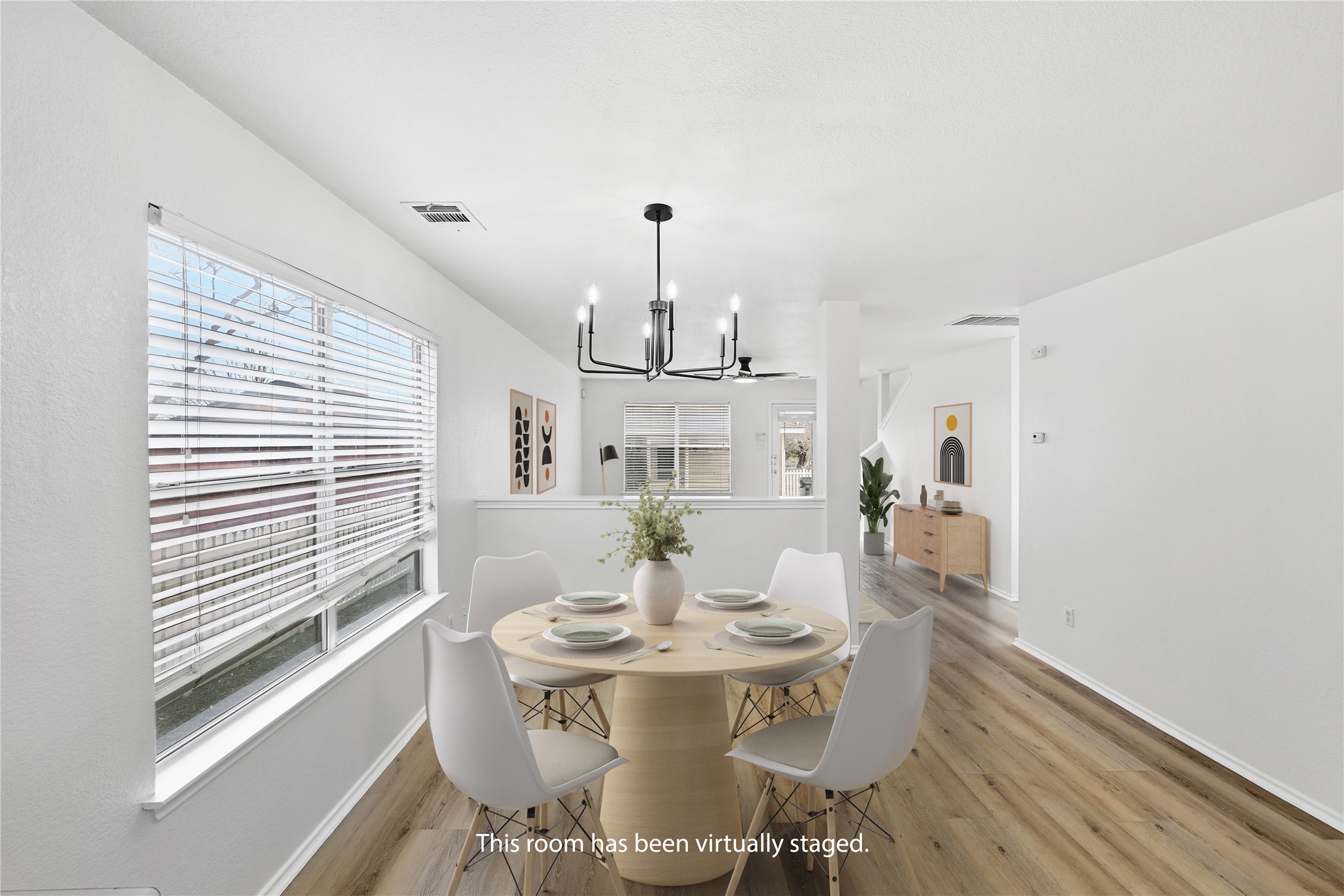 332 Wetzel Kyle, TX 78640 - Photo 11 of 31 a view of a dining room with furniture window and outside view