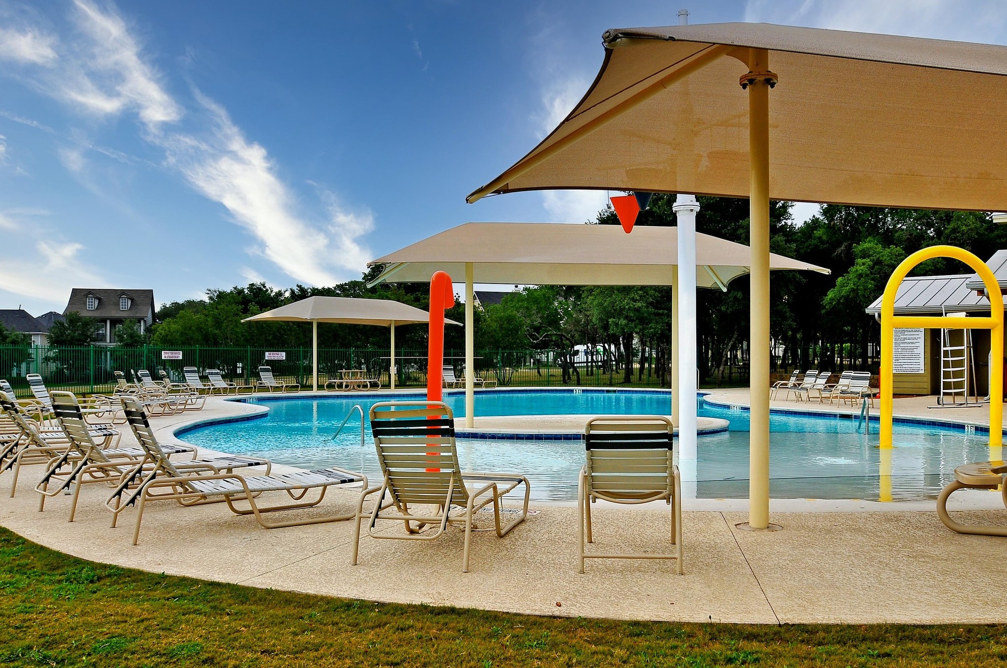 332 Wetzel Kyle, TX 78640 - Photo 29 of 31 a view of a swimming pool with sitting area