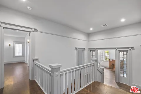 a view of hallway with livingroom