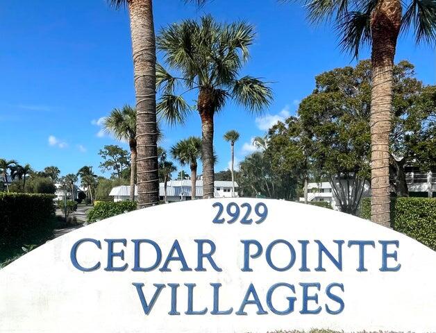 2929 Southeast Ocean Boulevard, Unit 13610 Stuart, FL 34996 - Photo 2 of 27 Cedar Pointe Sign