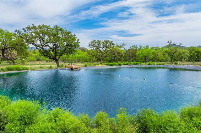 a view of lake with mountain