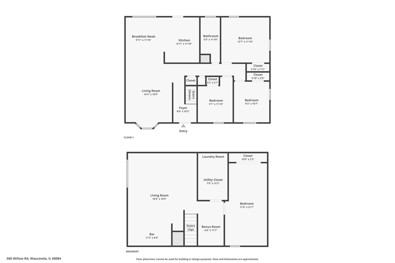 560 Willow Road Wauconda, IL 60084 - Photo 24 of 24 a picture of a wall with a white wall