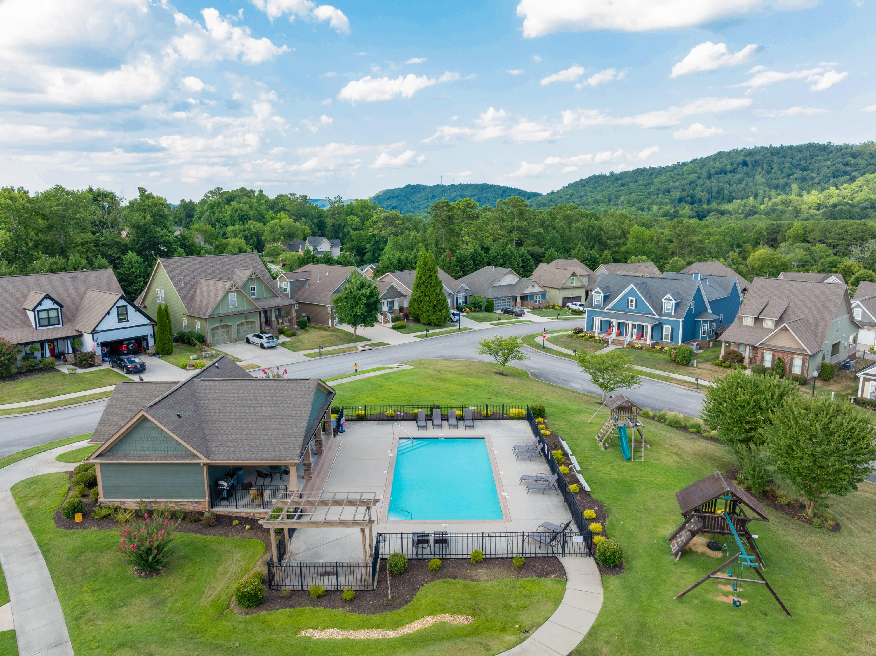 9729 Rookwood Circle Ooltewah, TN 37363 - Photo 34 of 36 08 - 9729 Rookwood - Drone