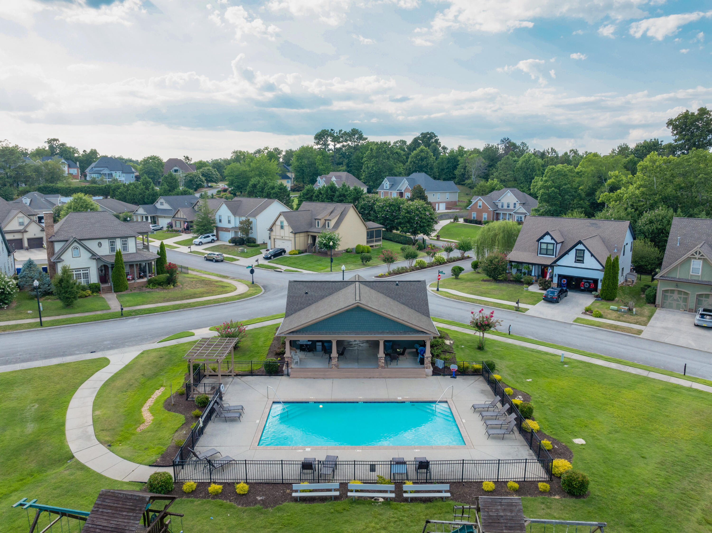 9729 Rookwood Circle Ooltewah, TN 37363 - Photo 35 of 36 09 - 9729 Rookwood - Drone