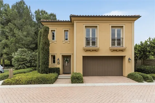 a front view of a house