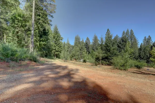 a view of a patio with chair and table