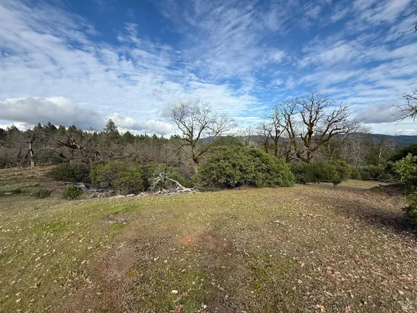 a view of an outdoor space with mountain view