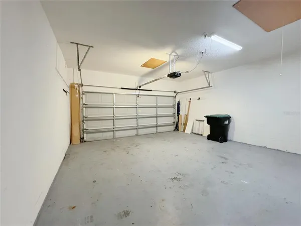 a view of a garage