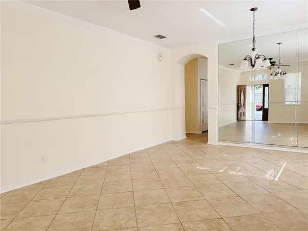 a view of a big room with wooden floor