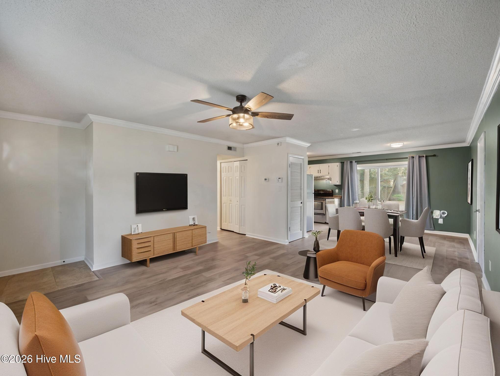 625 Shadowridge Road Jacksonville, NC 28546 - Photo 3 of 19 Living Room and Dining