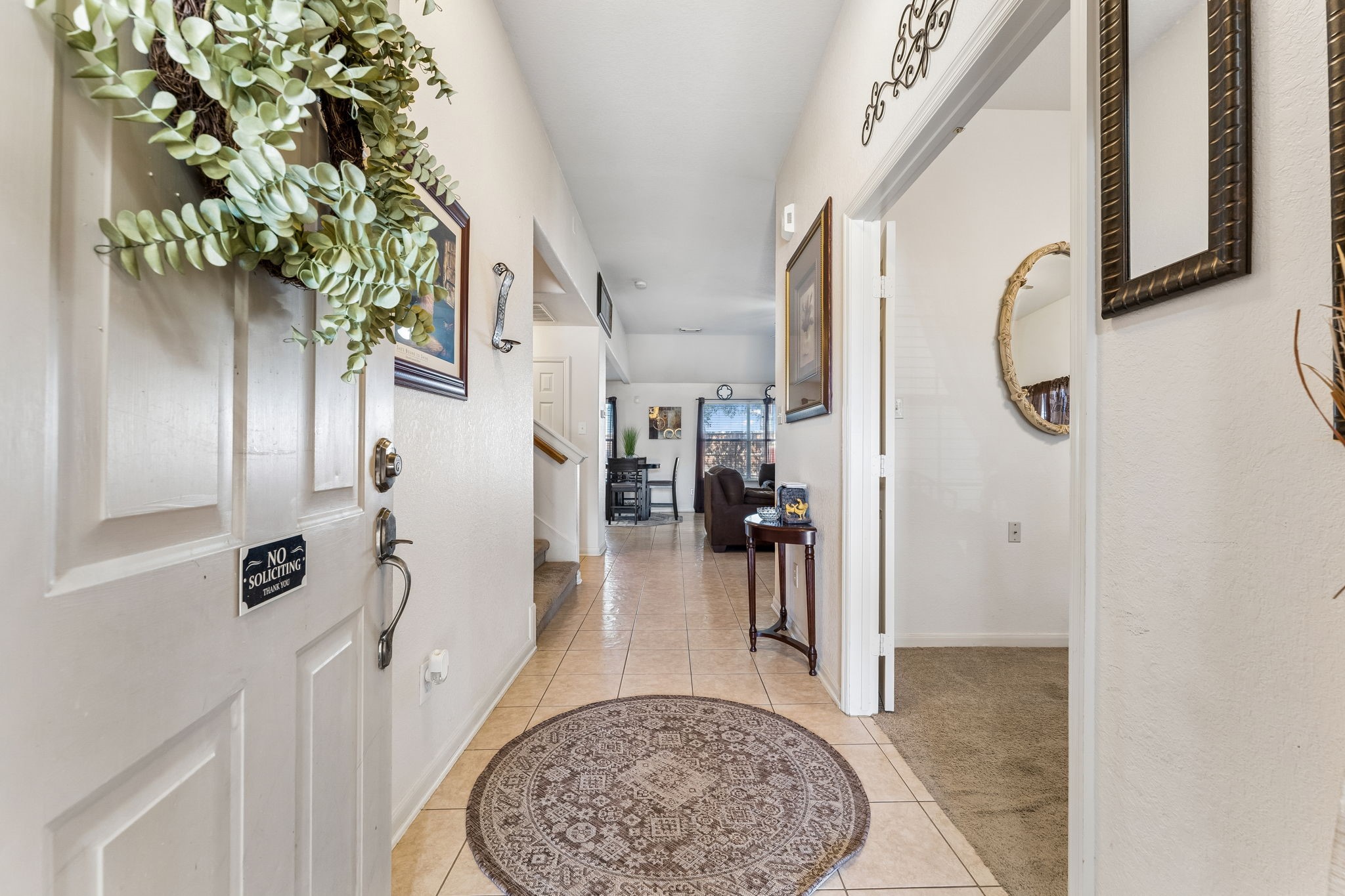 3203 Falcon Trail Drive Spring, TX 77373 - Photo 7 of 33 Welcoming entry with easy-care tile flooring and a nice open view into the main living area.