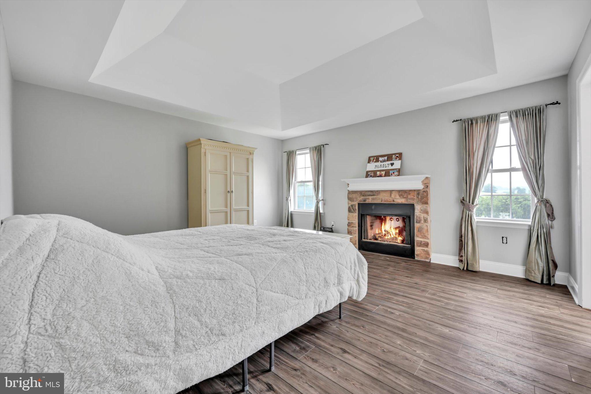 19 Kutz Road Schuylkill Haven, PA 17972 - Photo 35 of 69 Primary bedroom with wood burning fireplace