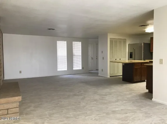 wooden floor and window in a room