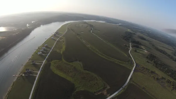 a view of a city and lake view
