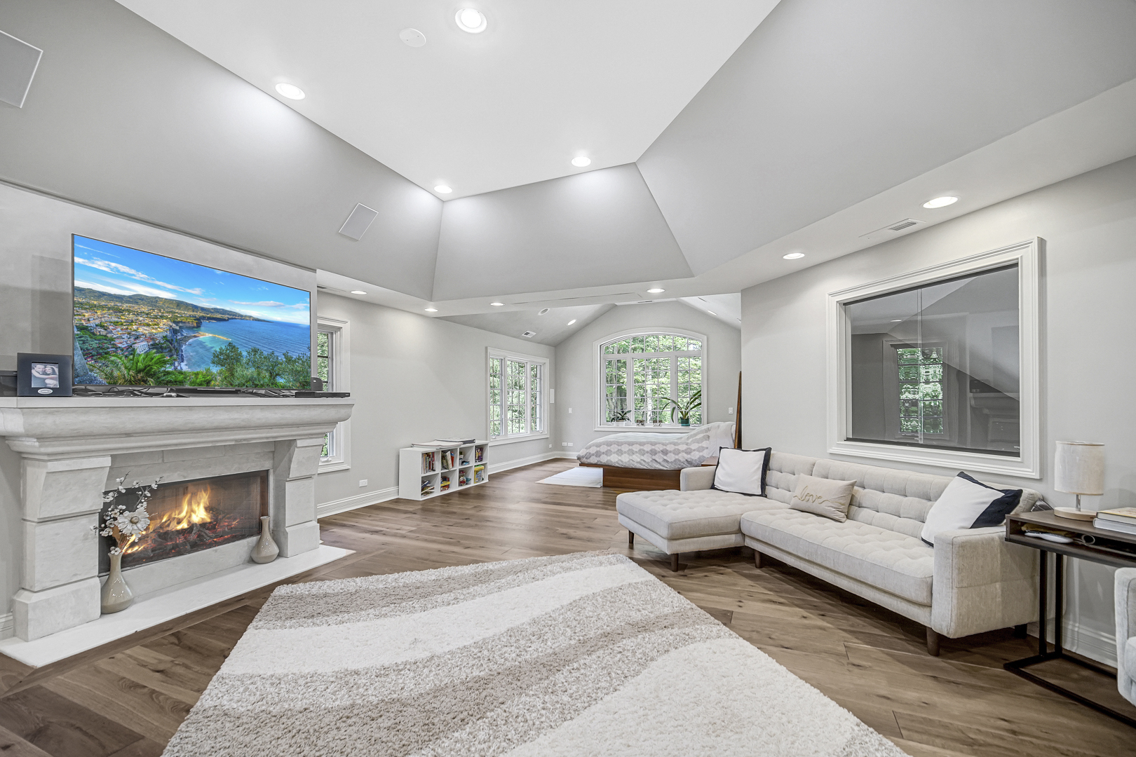 2800 Orange Brace Road Riverwoods, IL 60015 - Photo 15 of 41 a living room with furniture and a fireplace