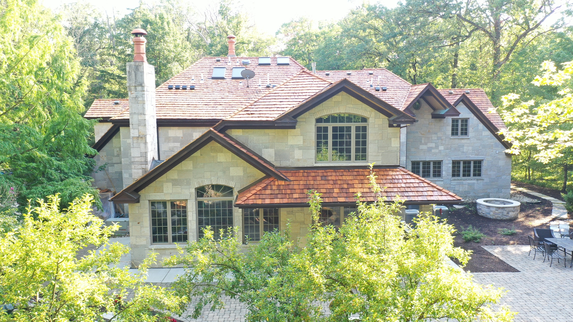 2800 Orange Brace Road Riverwoods, IL 60015 - Photo 32 of 41 a view of a house with a yard and potted plants