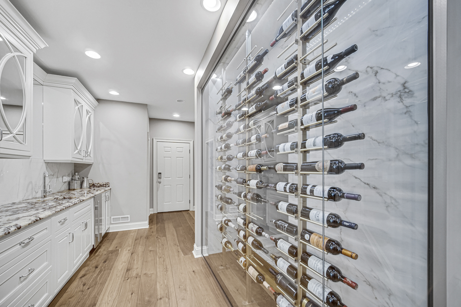 2800 Orange Brace Road Riverwoods, IL 60015 - Photo 9 of 41 a view of a kitchen with wooden floor and a sink