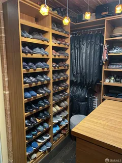 a room with storage and utility