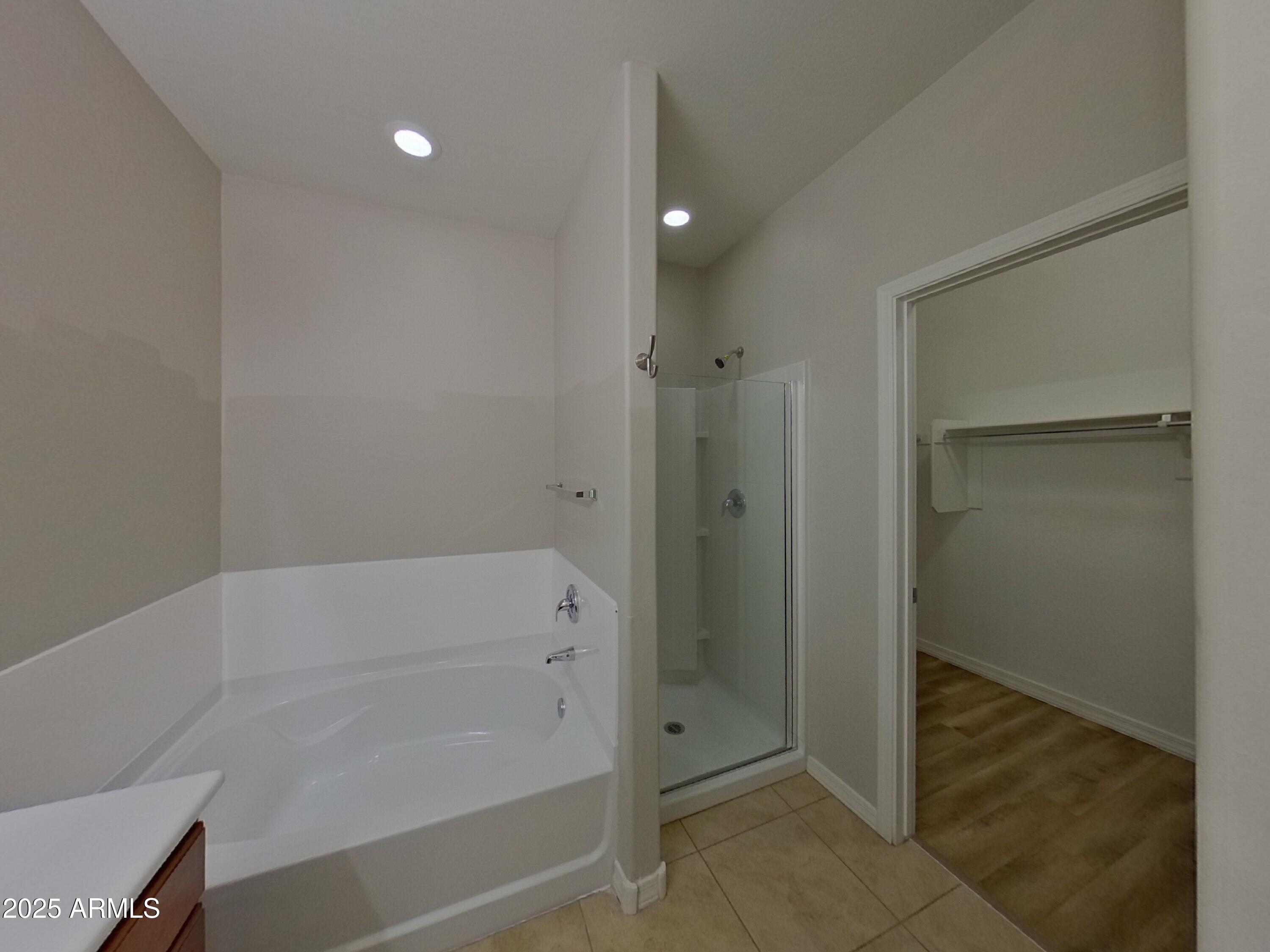 40209 Walker Way Maricopa, AZ 85138 - Photo 10 of 16 a bathroom with a shower and a tub