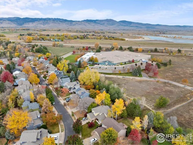 an aerial view of a city