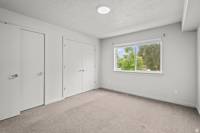 64 West 600 South, Unit C205 Springville, UT 84663 - Photo 19 of 23 Carpeted room with a rectangular window and two sets of double-panel closet doors