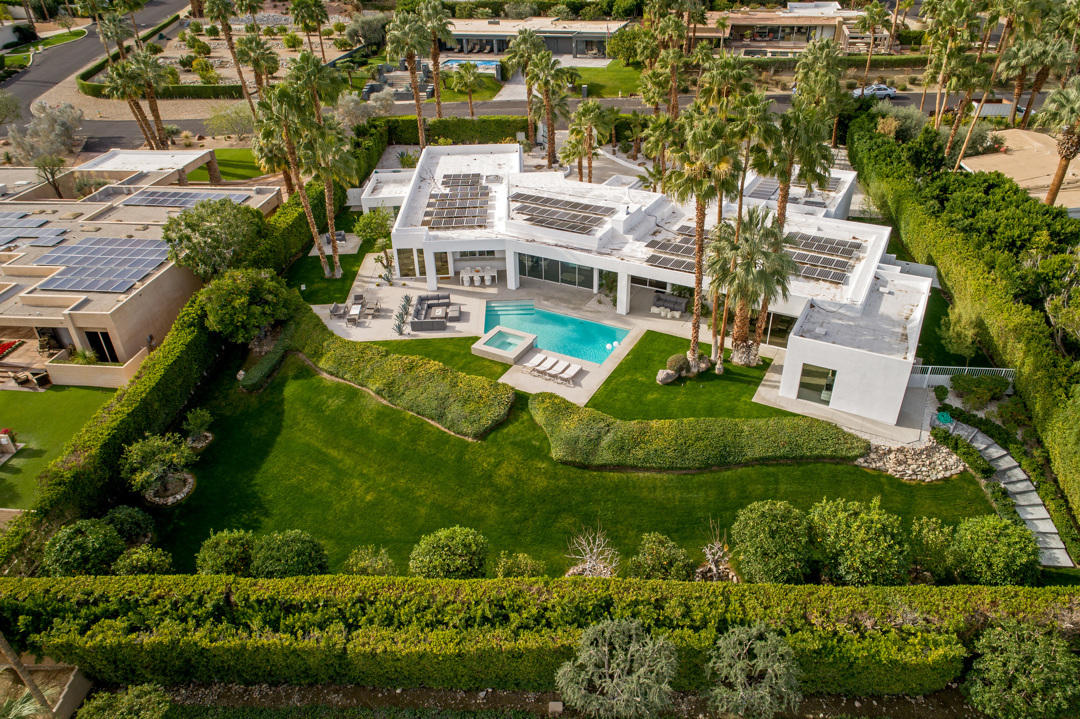 70288 Pecos Road Rancho Mirage, CA 92270 - Photo 26 of 76 an aerial view of a house with a yard