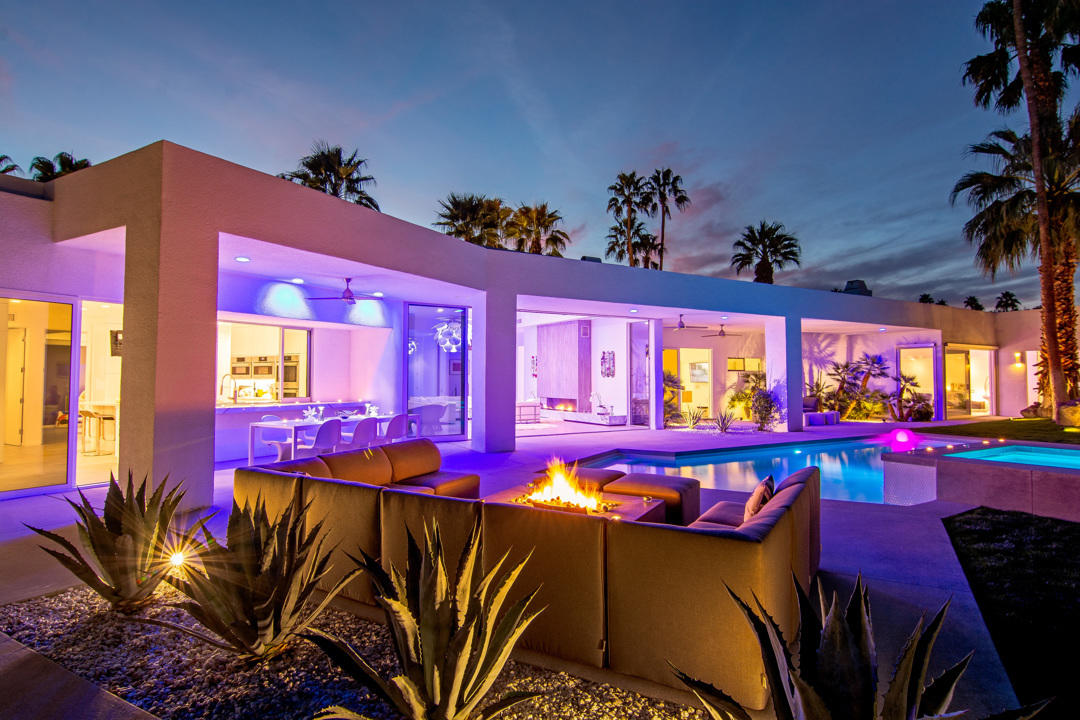 70288 Pecos Road Rancho Mirage, CA 92270 - Photo 66 of 76 a view of a dining room with furniture a chandelier and window
