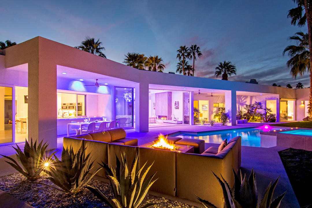 70288 Pecos Road Rancho Mirage, CA 92270 - Photo 67 of 76 a view of a dining room with furniture a chandelier and window