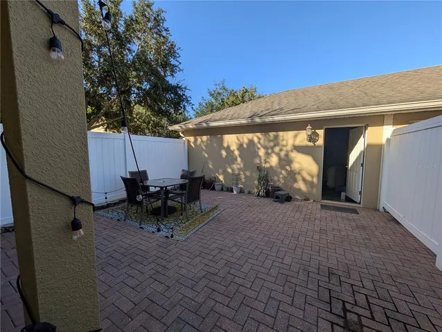 a view of outdoor space with seating