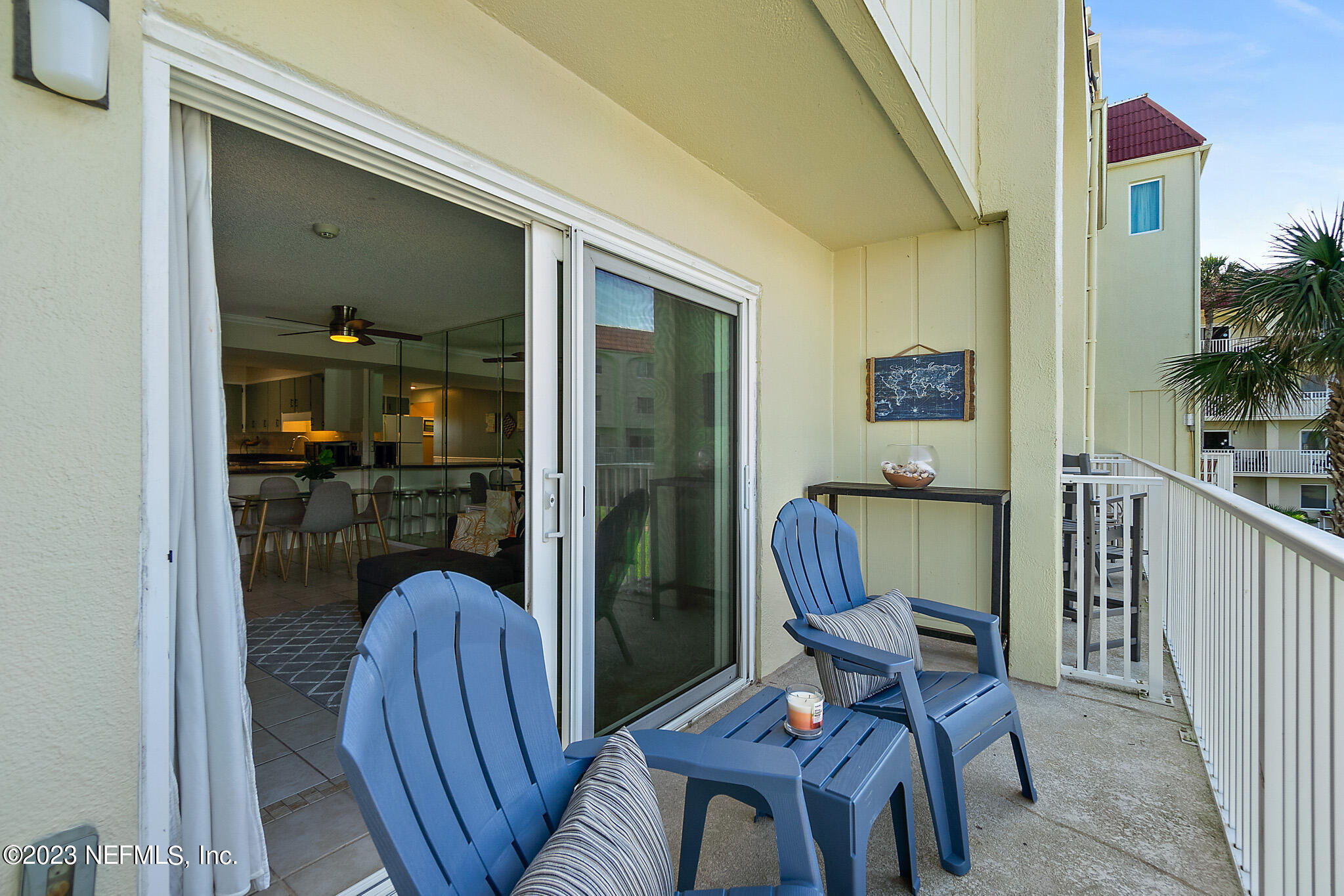 1 Ocean Trace Road, Unit 242 St. Augustine, FL 32080 - Photo 12 of 42 a view of a balcony with furniture