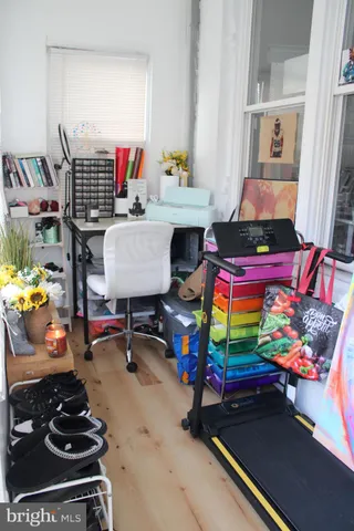 a room with musical instruments