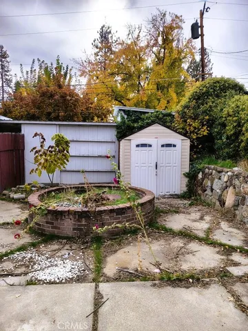 a backyard of a house