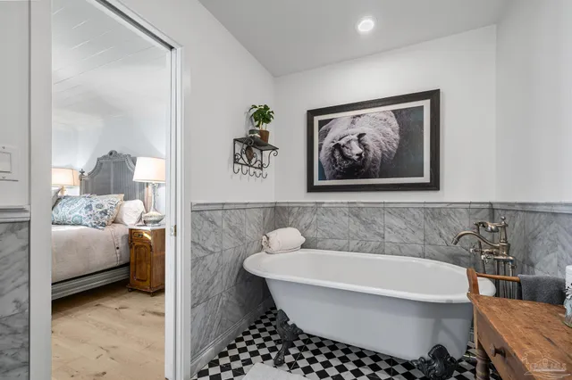 a view of a balcony with city